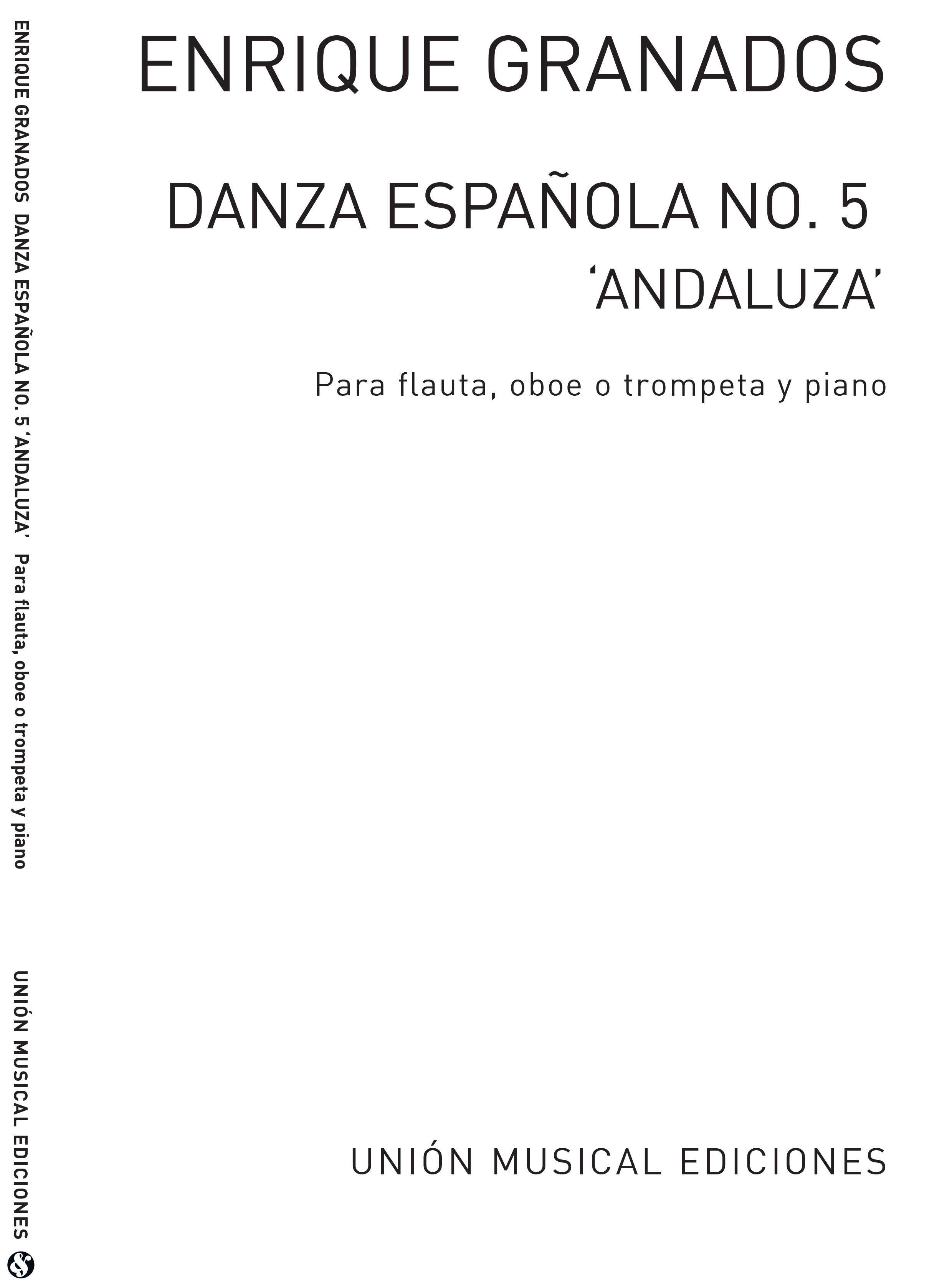 Enrique Granados: Danza Espanola No.5 Andaluza: Flute: Instrumental Work