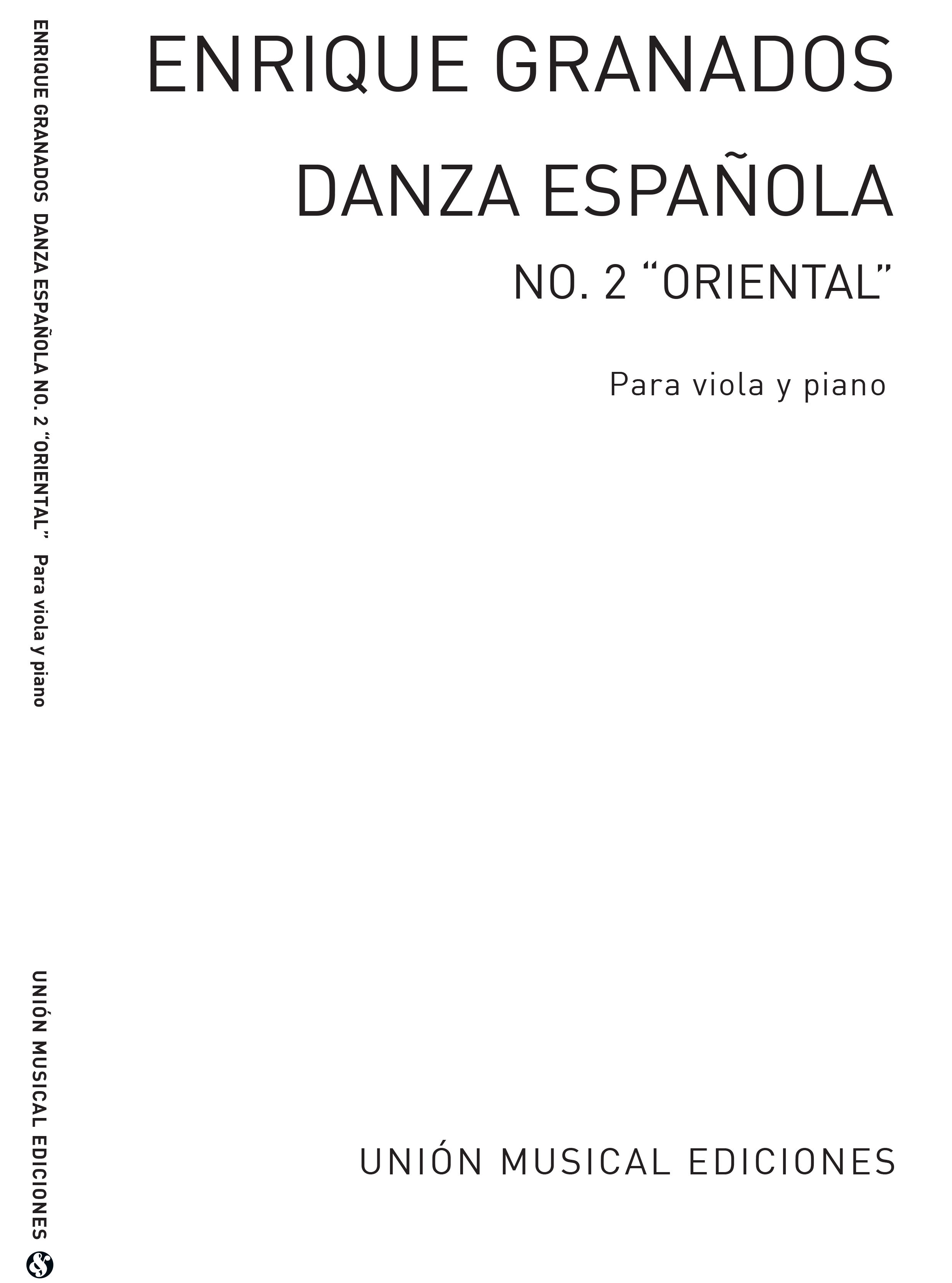 Enrique Granados: Danza Espanola No.2 - Oriental (Viola/Piano): Viola: