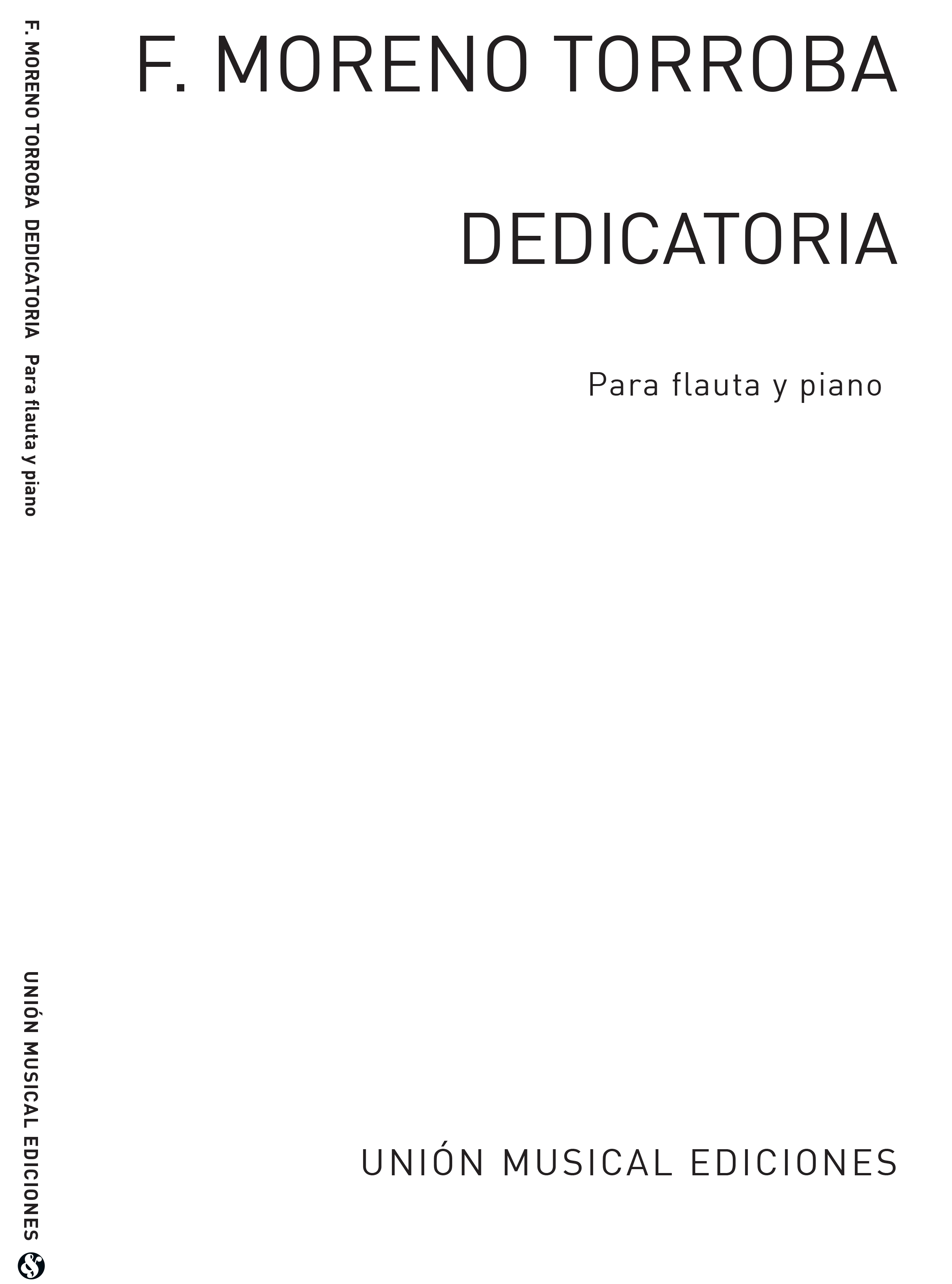 Federico Moreno Torroba: Dedicatoria: Flute: Instrumental Work