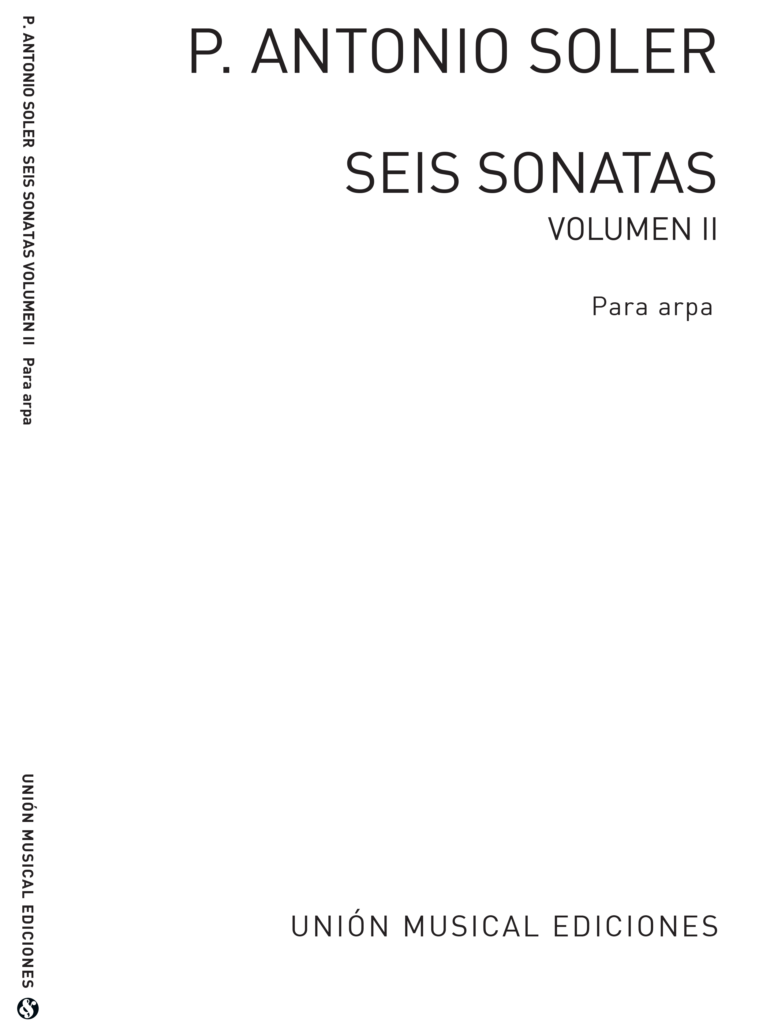Antonio Soler: Seis Sonatas Vol.2: Harp: Instrumental Work