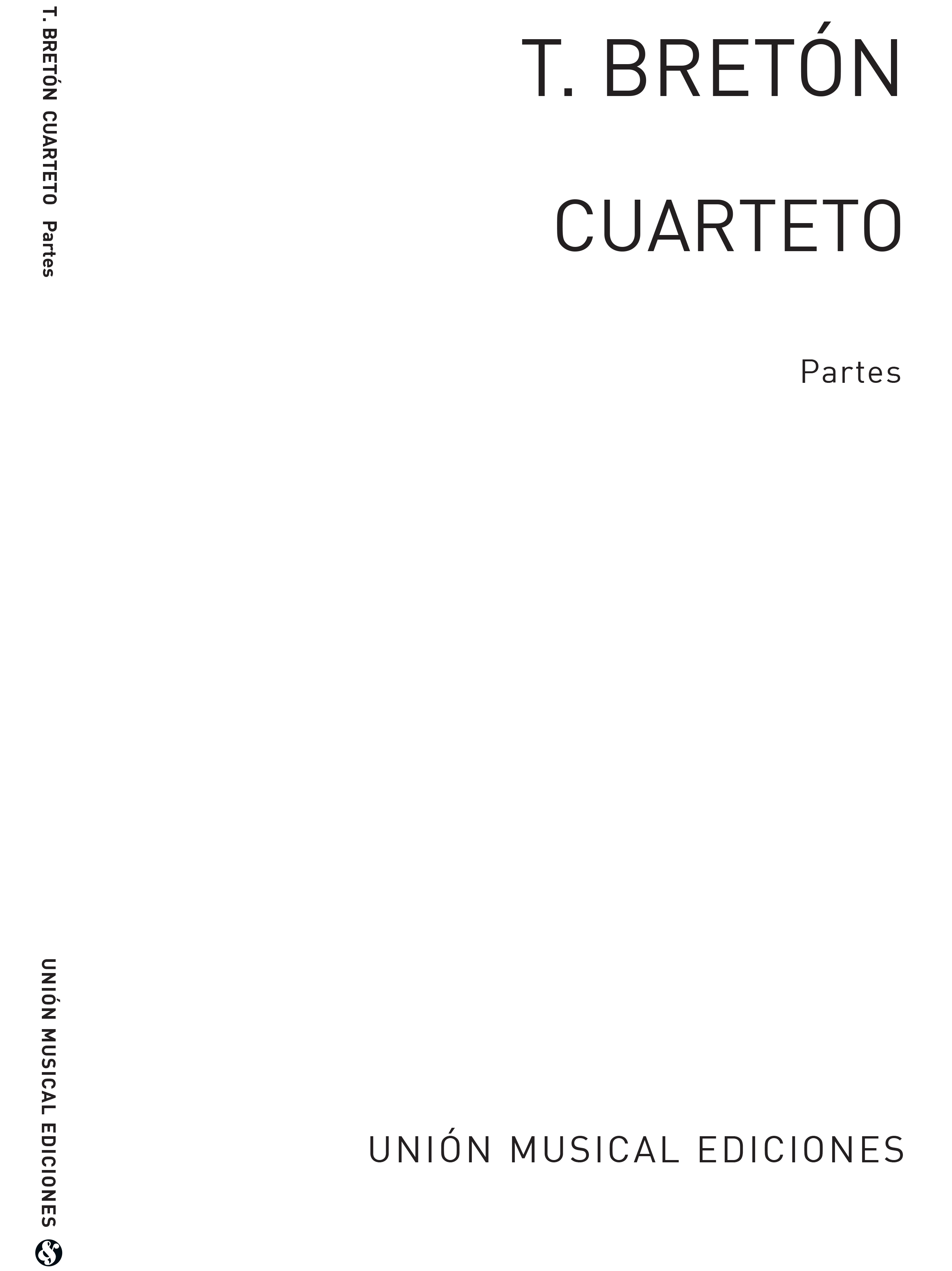 Tomas Breton: Cuarteto En Re: String Quartet: Miniature Score