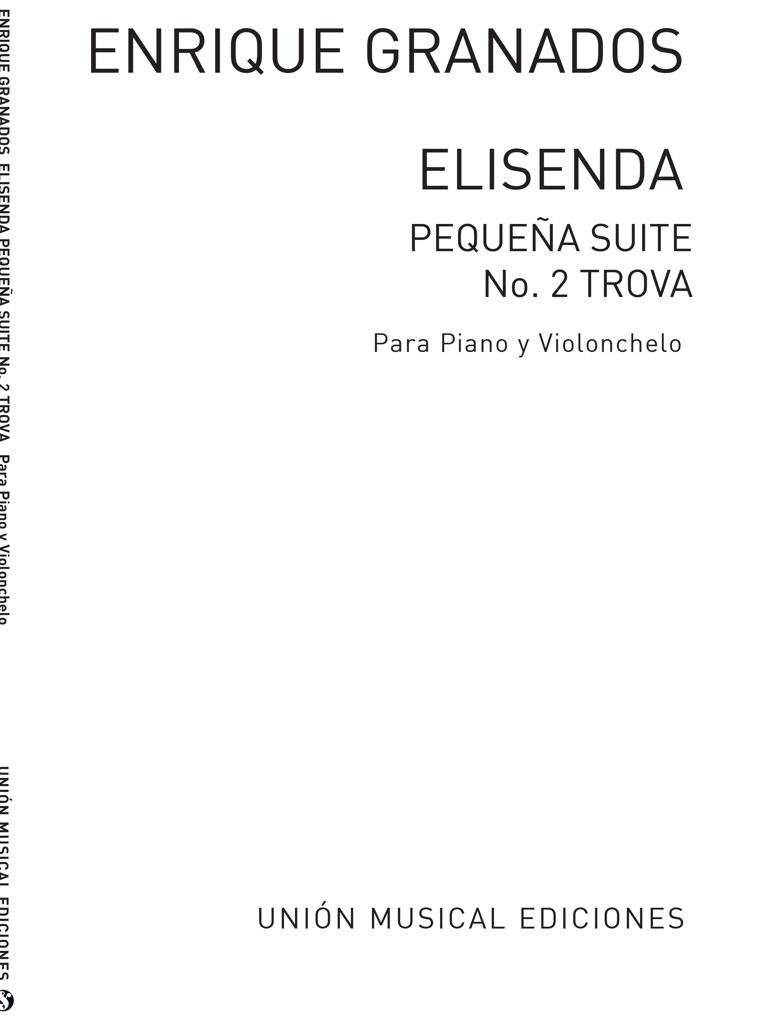 Enrique Granados: Elisenda para Cello - Piano: Cello: Instrumental Work