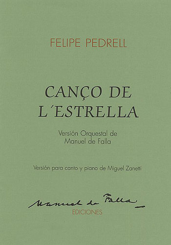 Manuel de Falla: Canco De L'estrella: Piano
