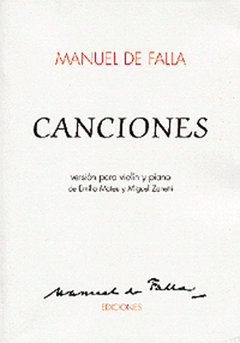 Manuel de Falla: Canciones: Violin: Instrumental Album