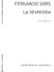 Fernando Sor: La Despedida: Guitar: Instrumental Work