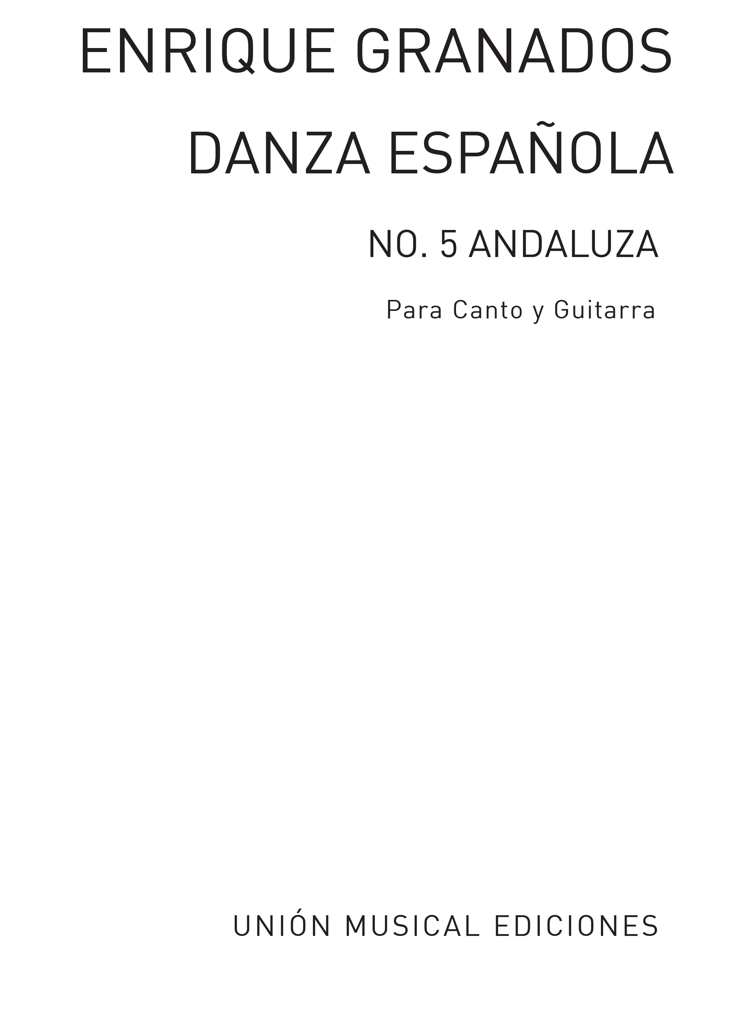 Enrique Granados: Andaluza: Voice: Instrumental Work