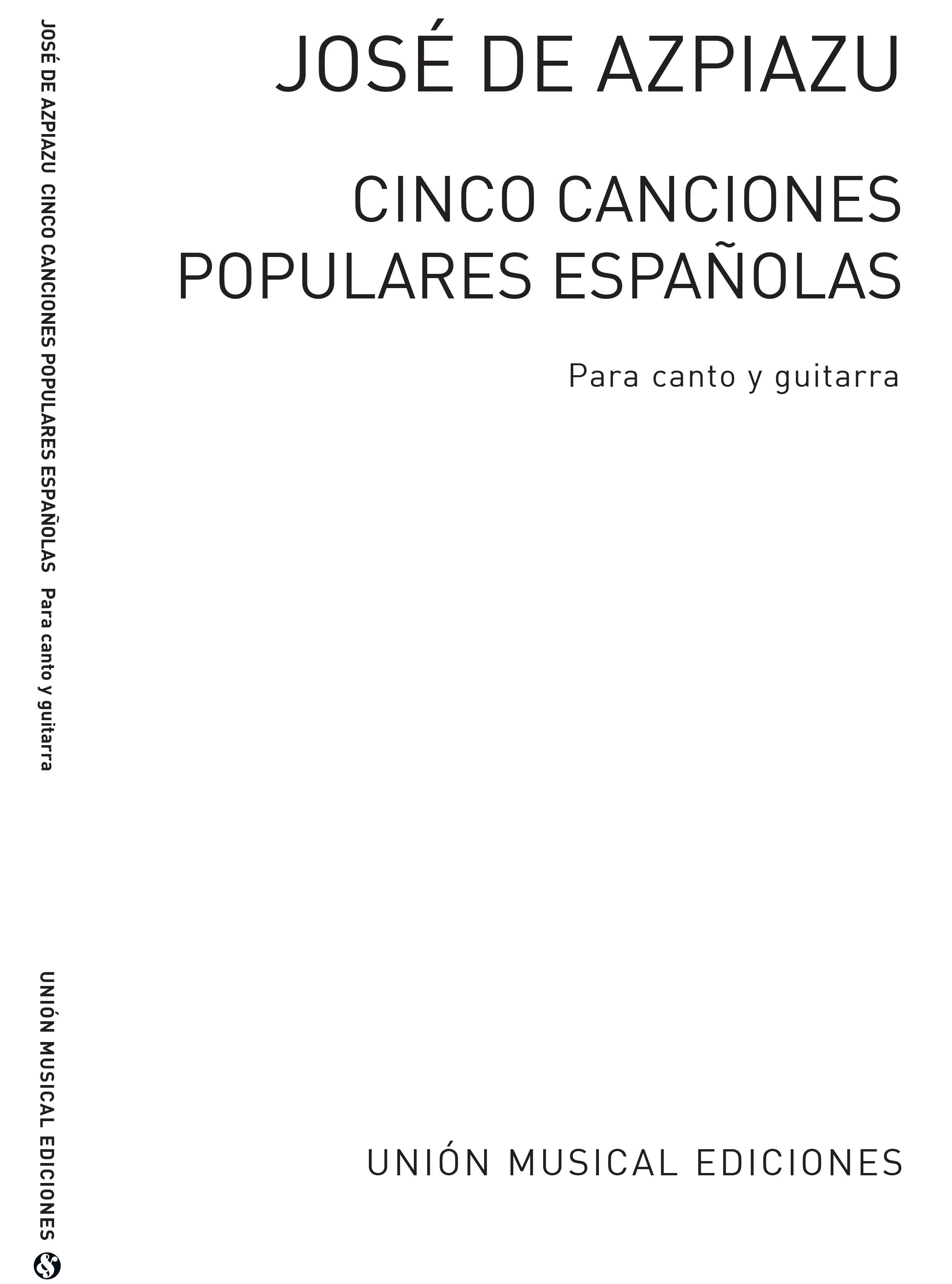 Cinco Canciones Populares Espanolas: Voice: Instrumental Work