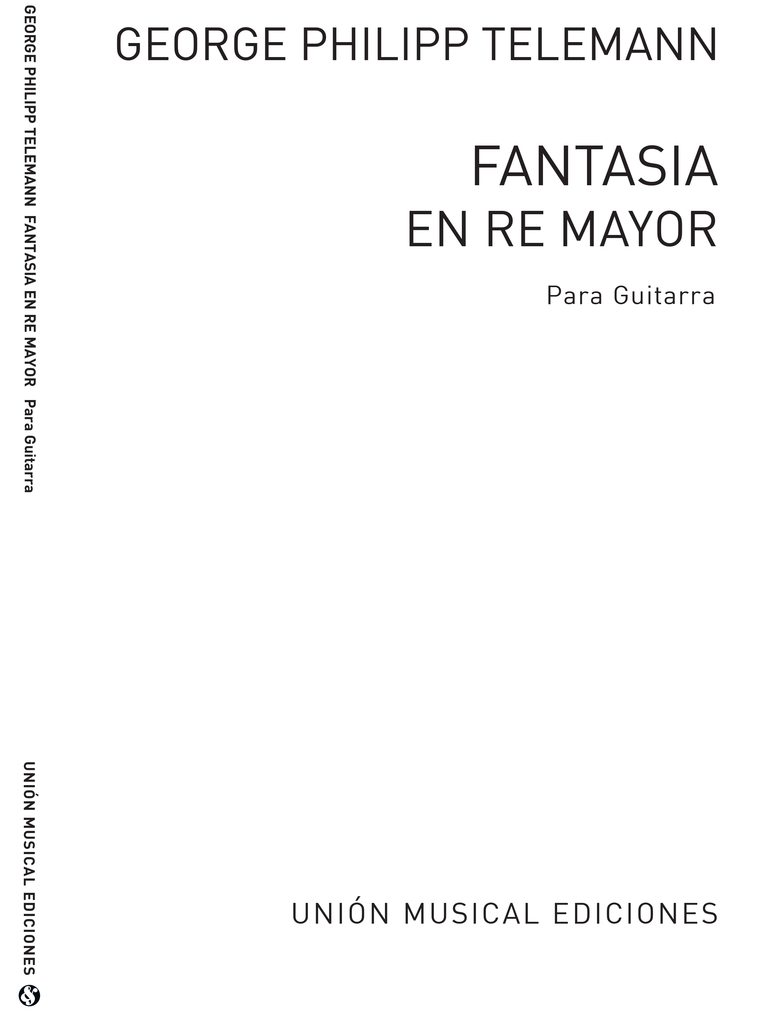 Georg Philipp Telemann: Fantasia En Re Mayor D Major: Guitar: Instrumental Work