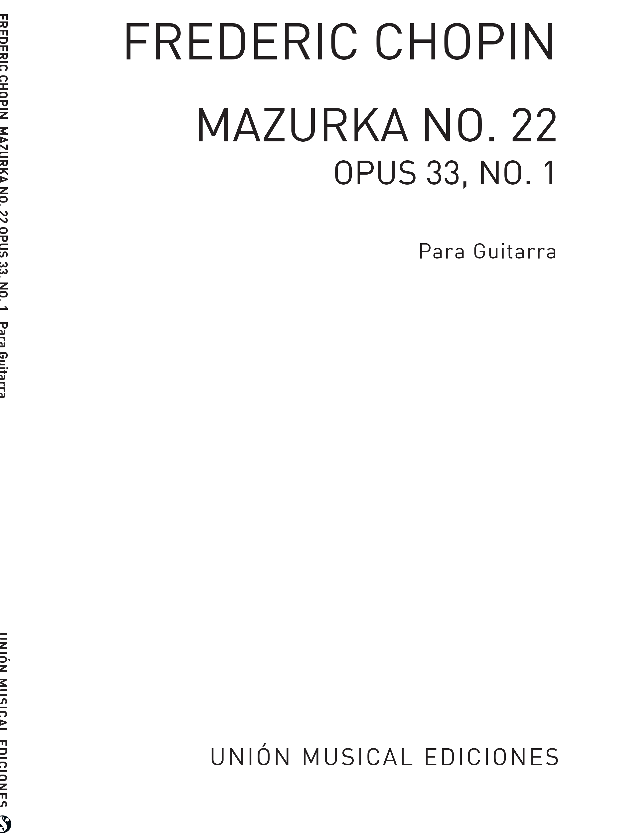 Frédéric Chopin: Mazurka No.22 Op.33 No.1: Guitar: Instrumental Work