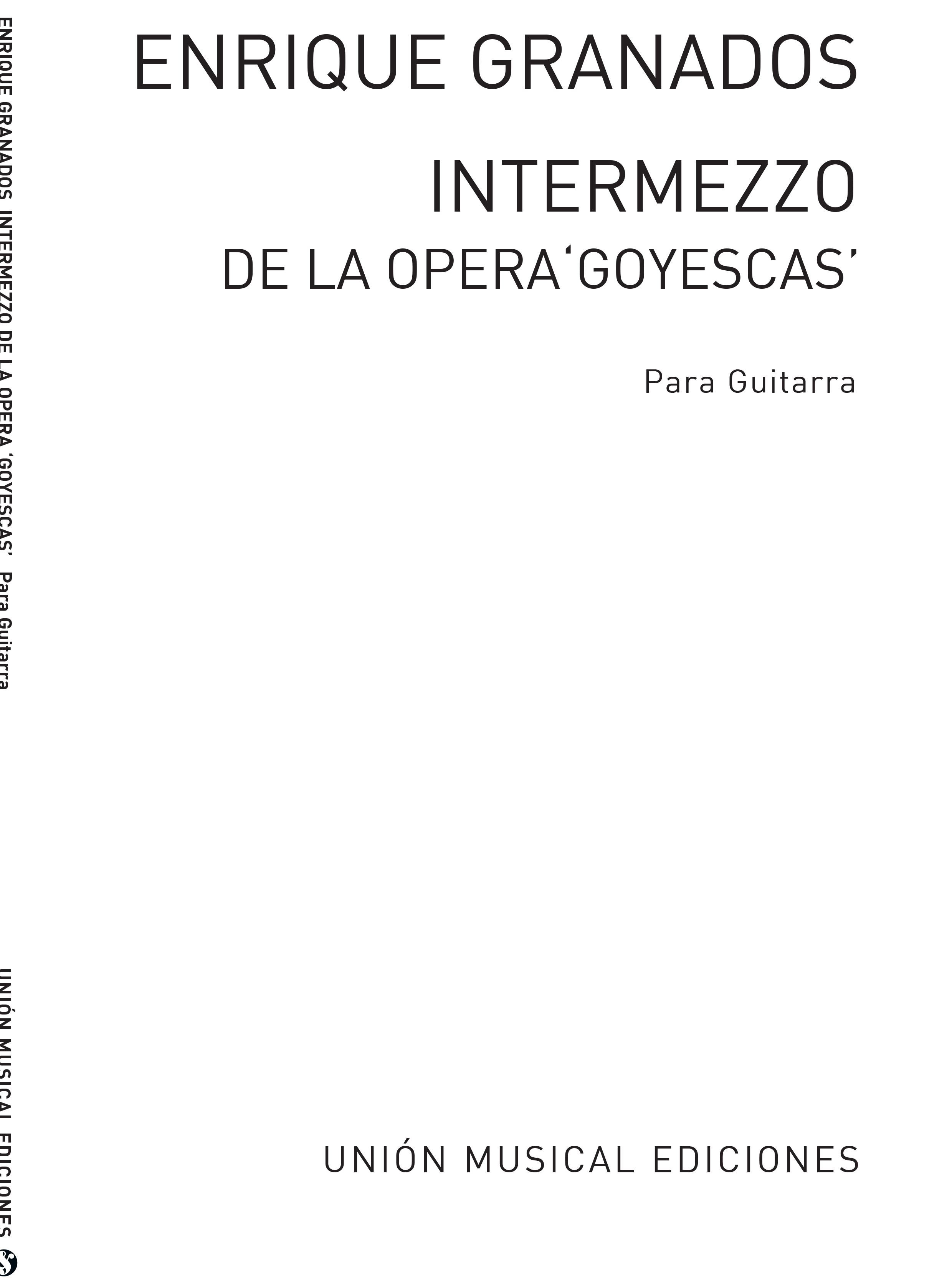 Enrique Granados: Intermezzo From Goyescas (Azpiazu): Guitar