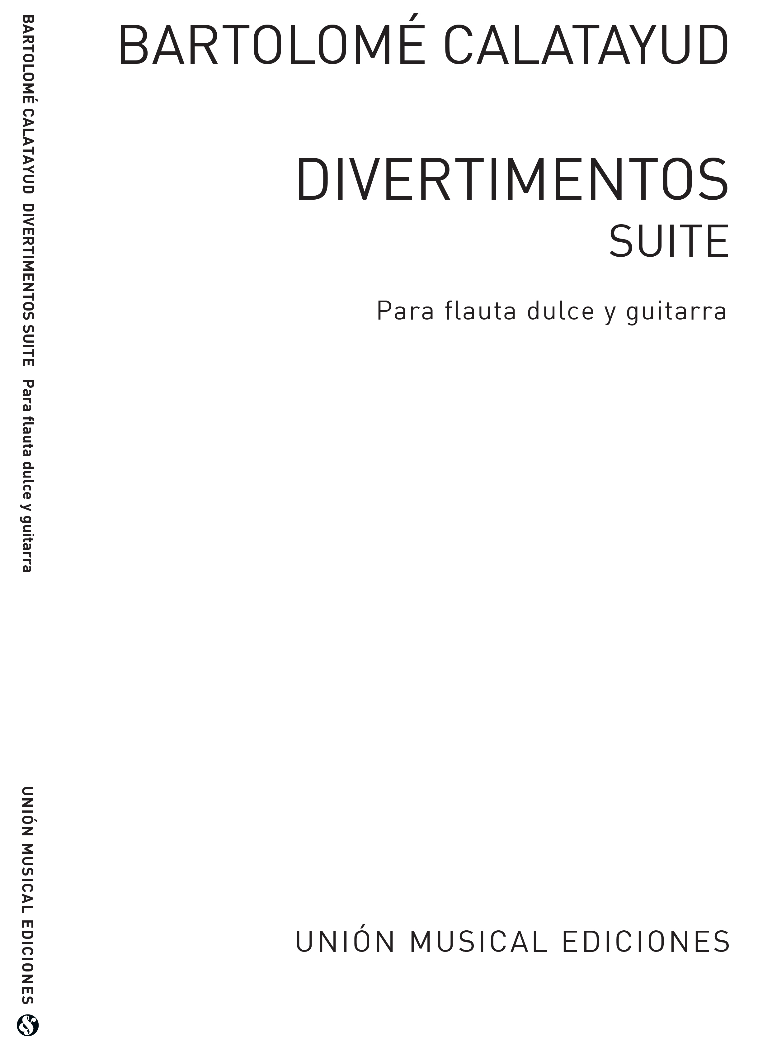 Bartolome Calatayud: Divertimentos Suite: Flute & Guitar: Instrumental Work