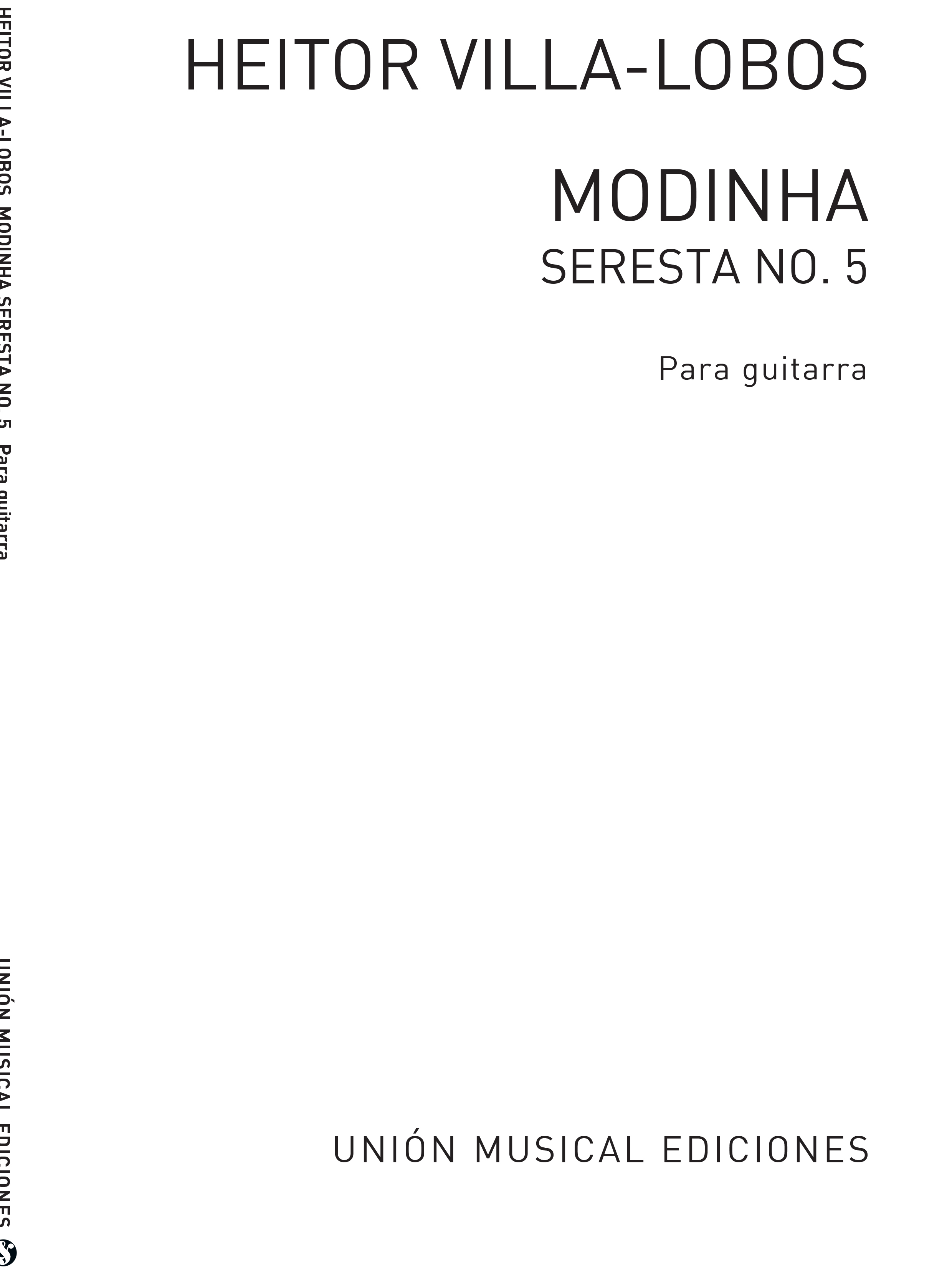 Heitor Villa-Lobos: Modinha: Guitar: Instrumental Work