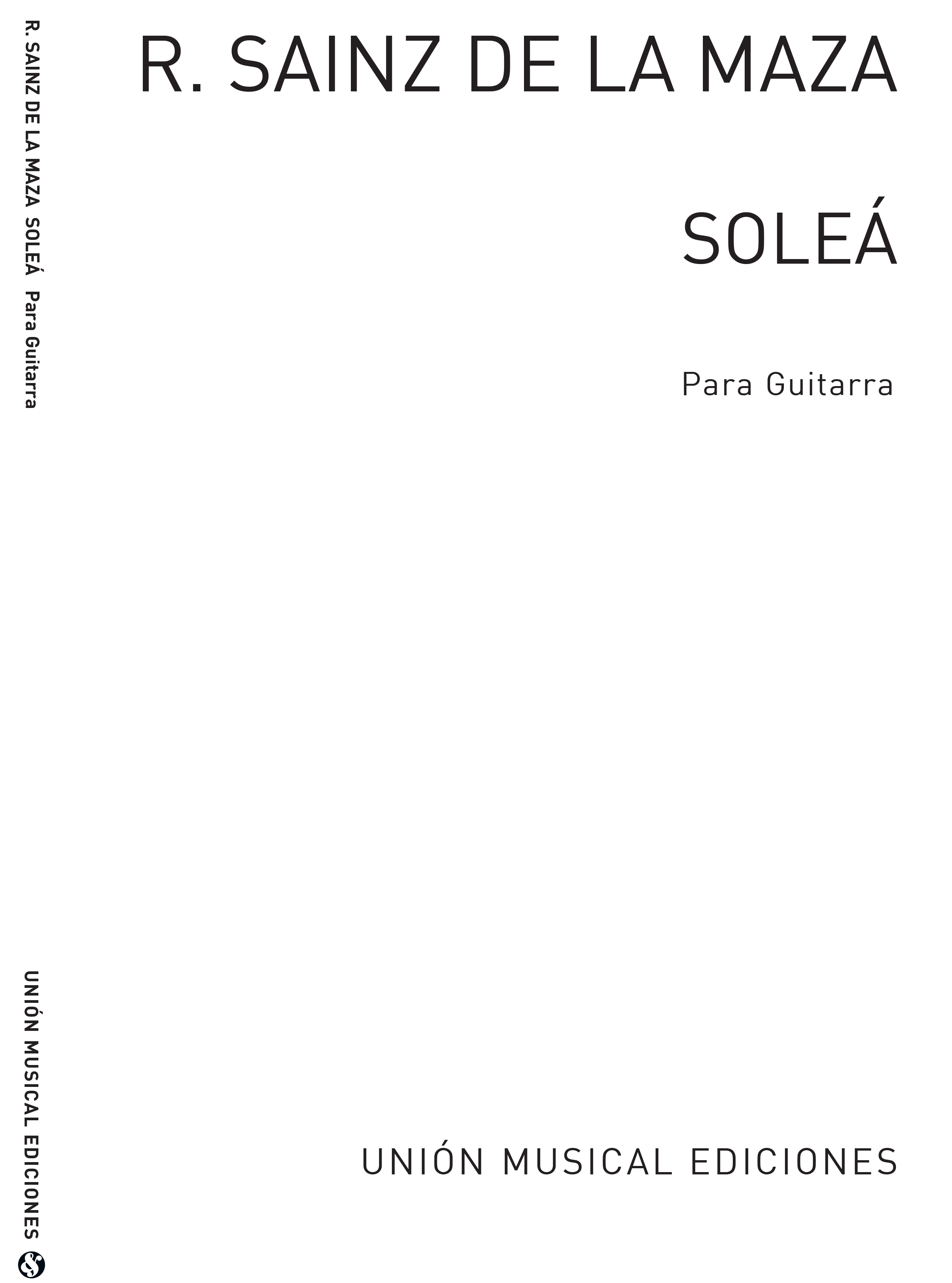 Regino Sainz de la Maza: Solea: Guitar: Instrumental Work