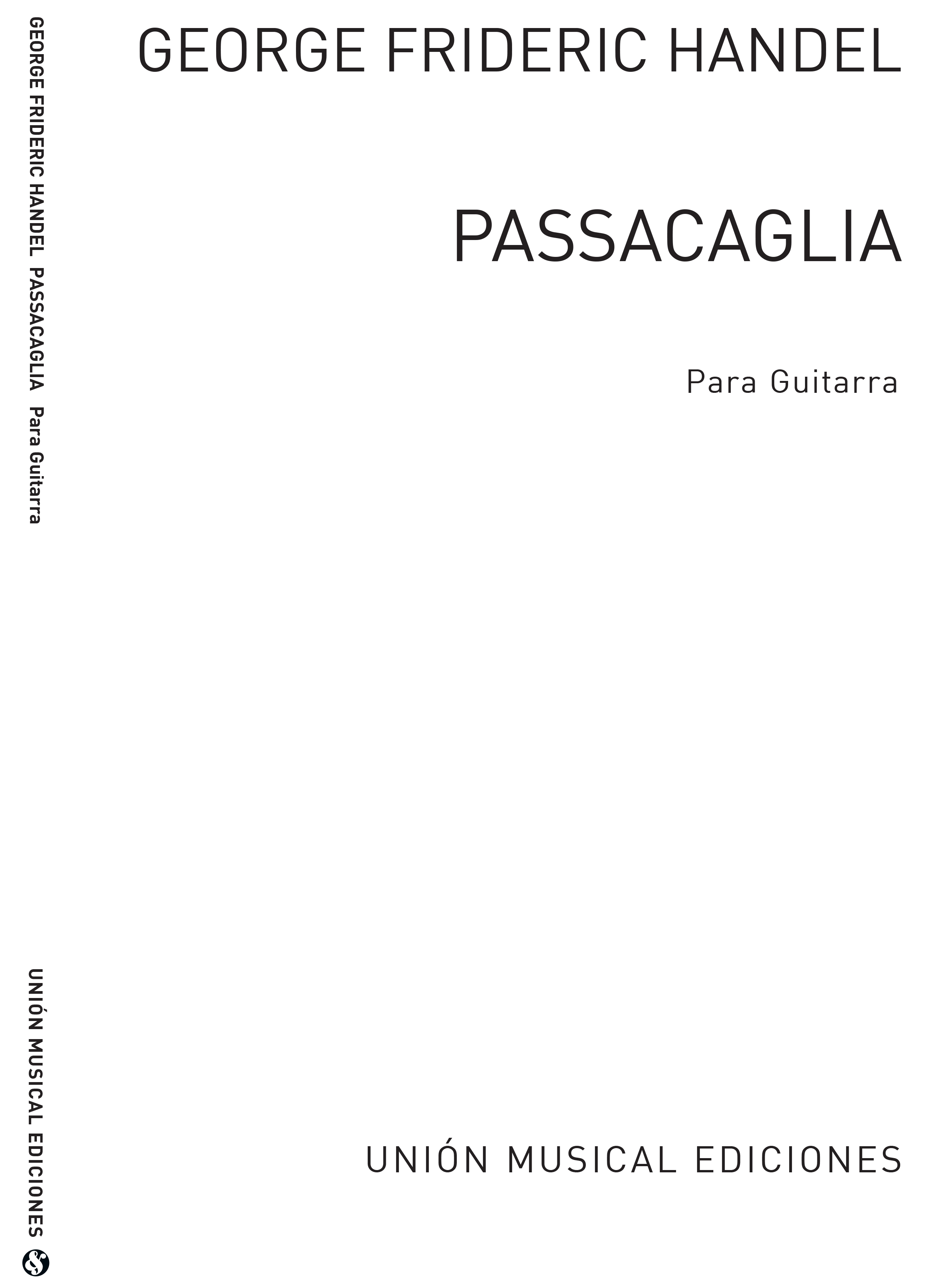 Georg Friedrich Händel: Passacaglia: Guitar: Instrumental Work