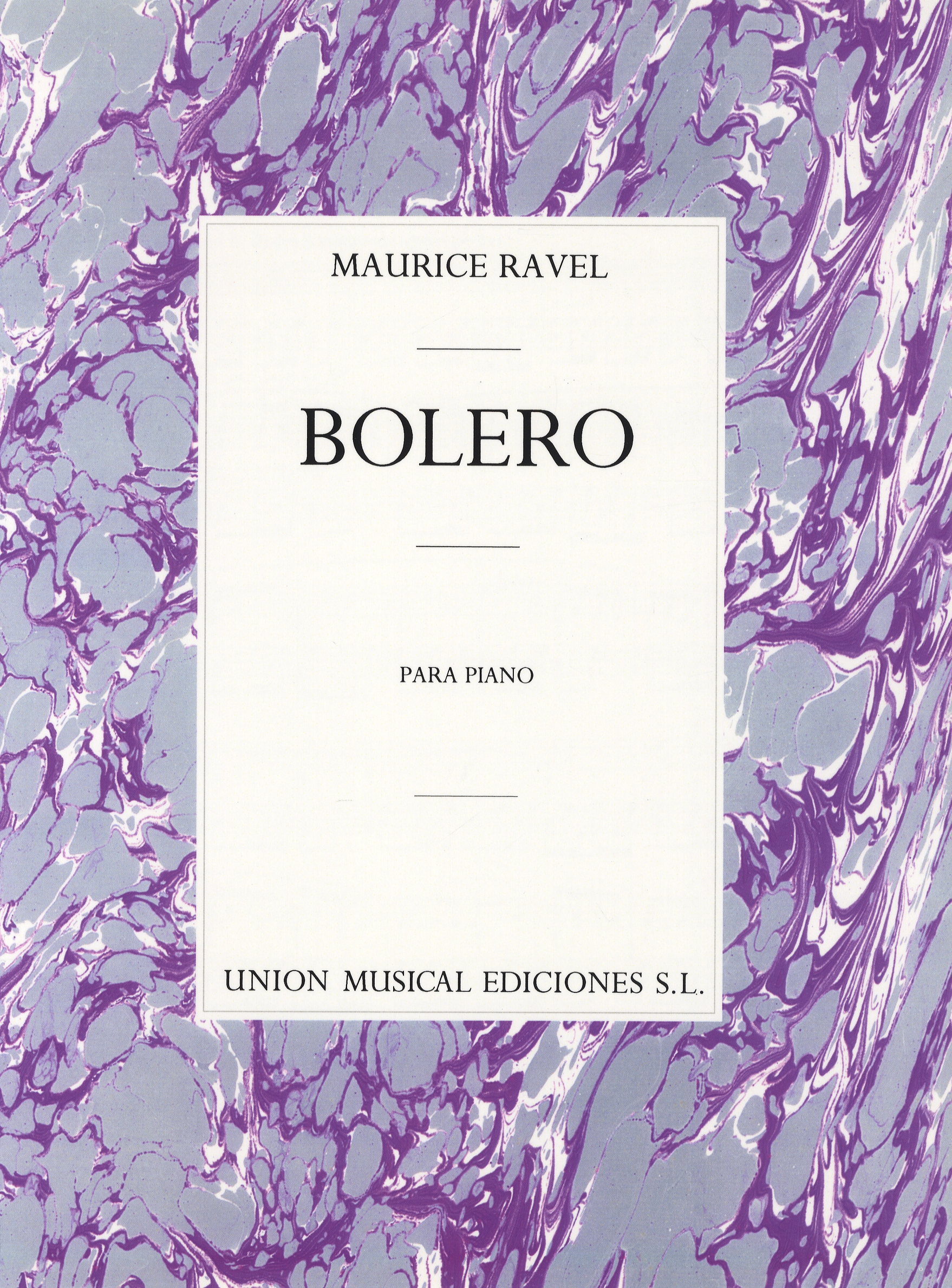 Bolero: Piano: Instrumental Work