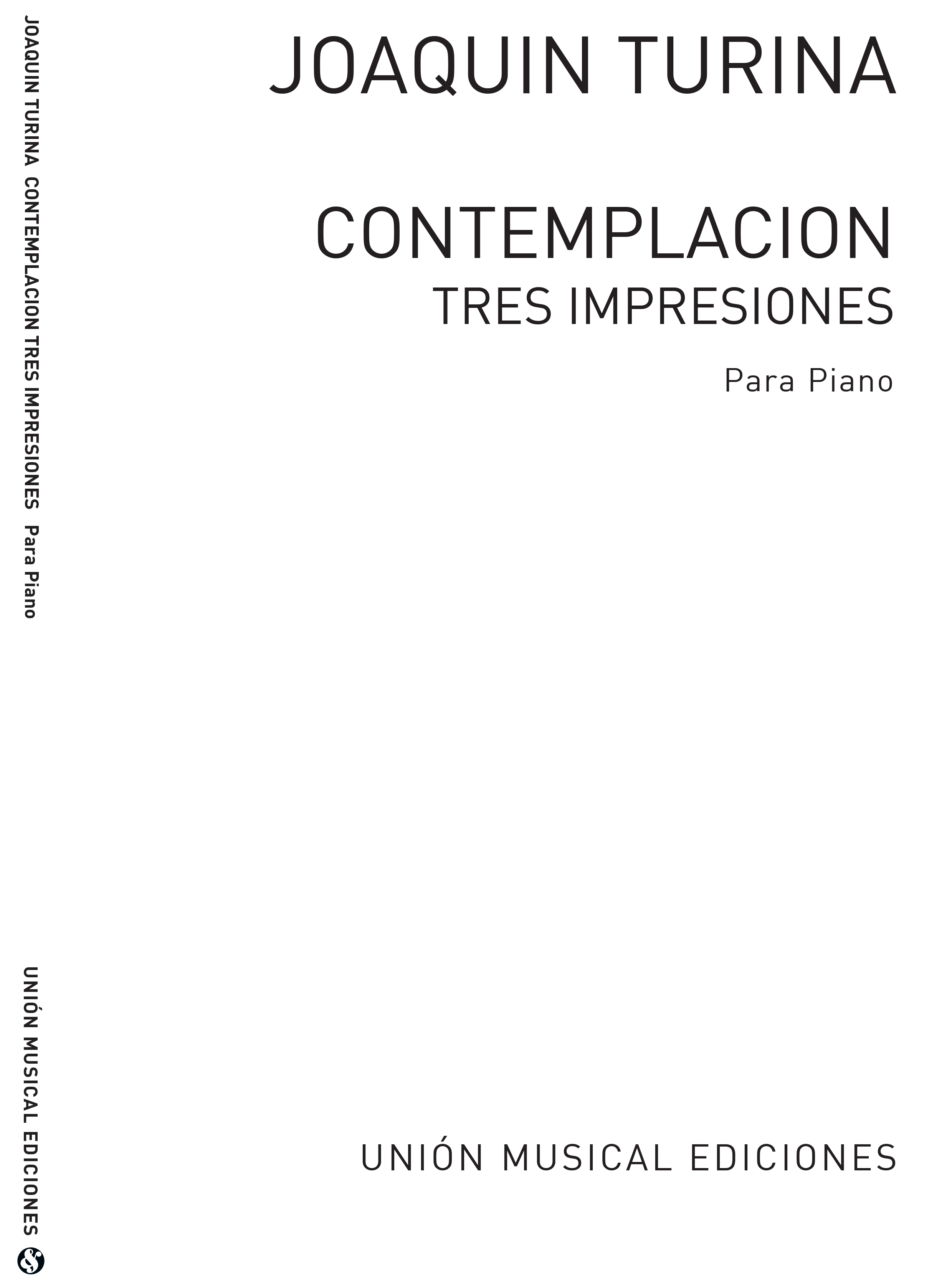 Joaquín Turina: Contemplacion Do Tres Impresiones: Piano: Instrumental Album
