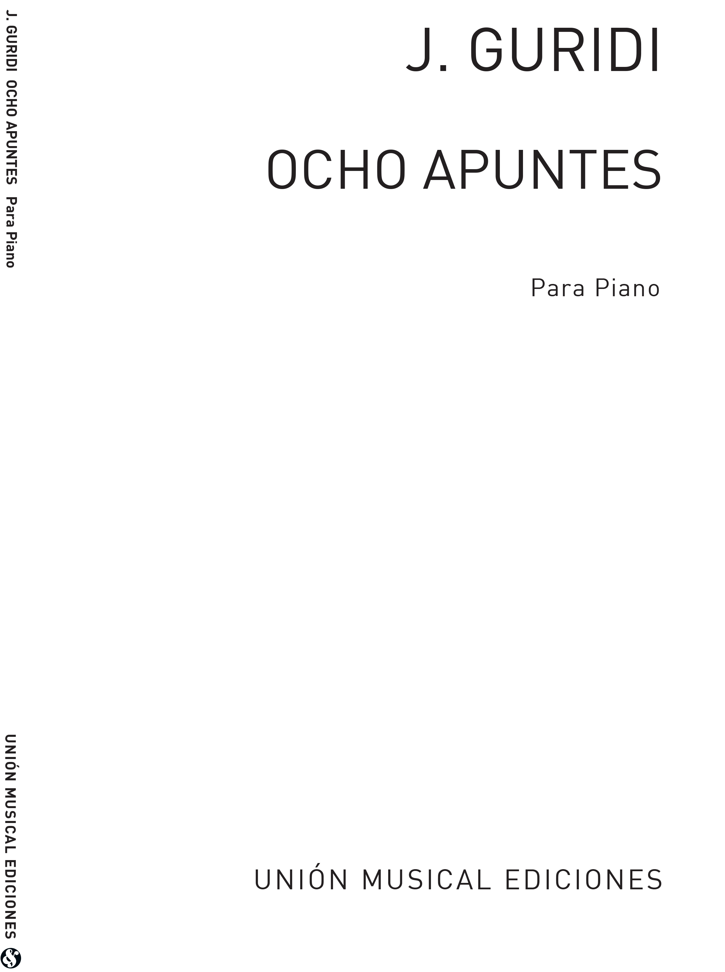 Jesus Guridi: Ocho Apuntes Piano: Piano: Instrumental Album