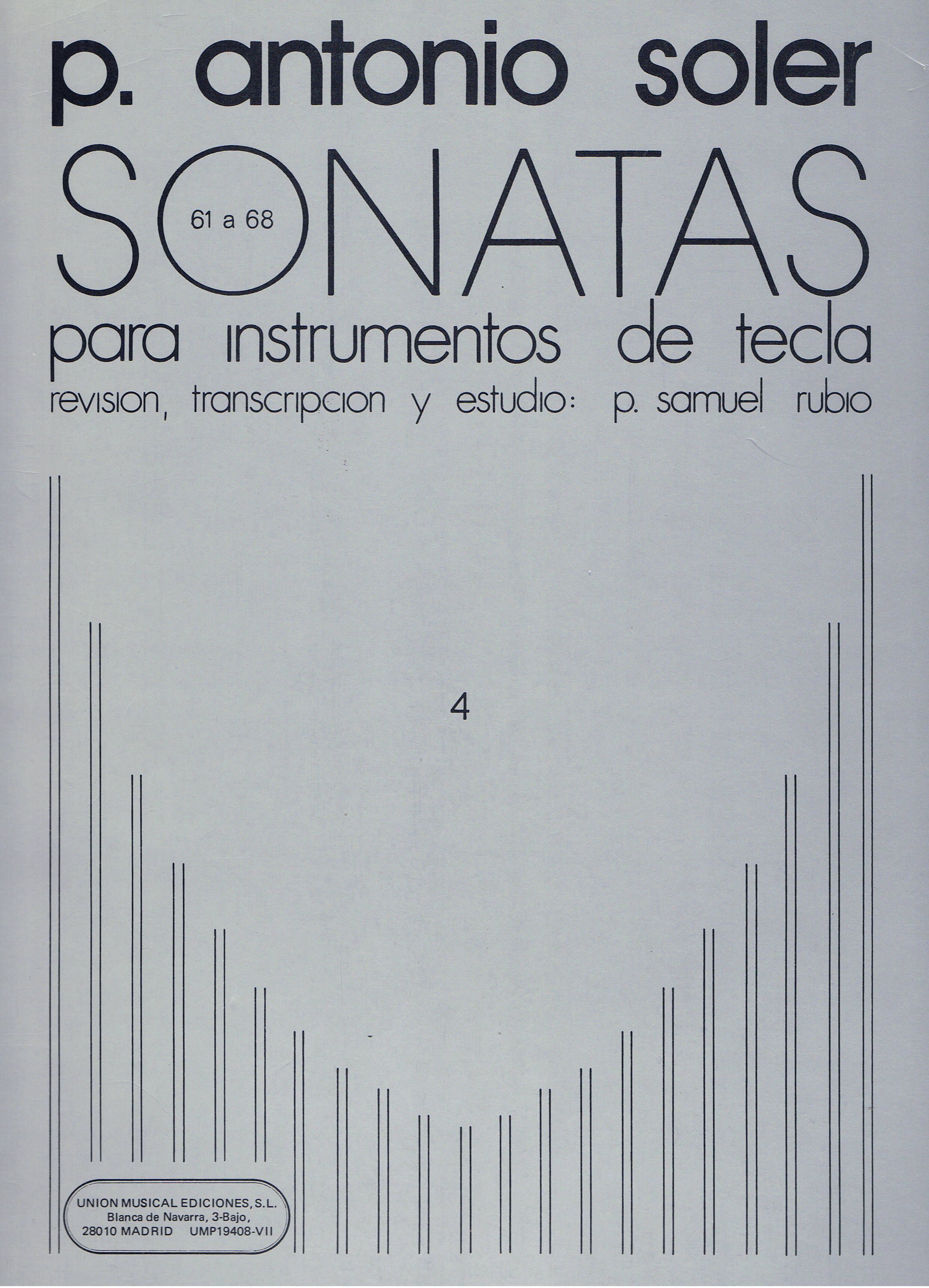 Antonio Soler: Sonatas Volume Four: Piano or Harpsichord: Instrumental Album