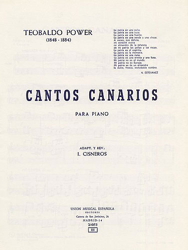 Portishead: Power Cantos Canarios Rev Cisneros Piano: Piano