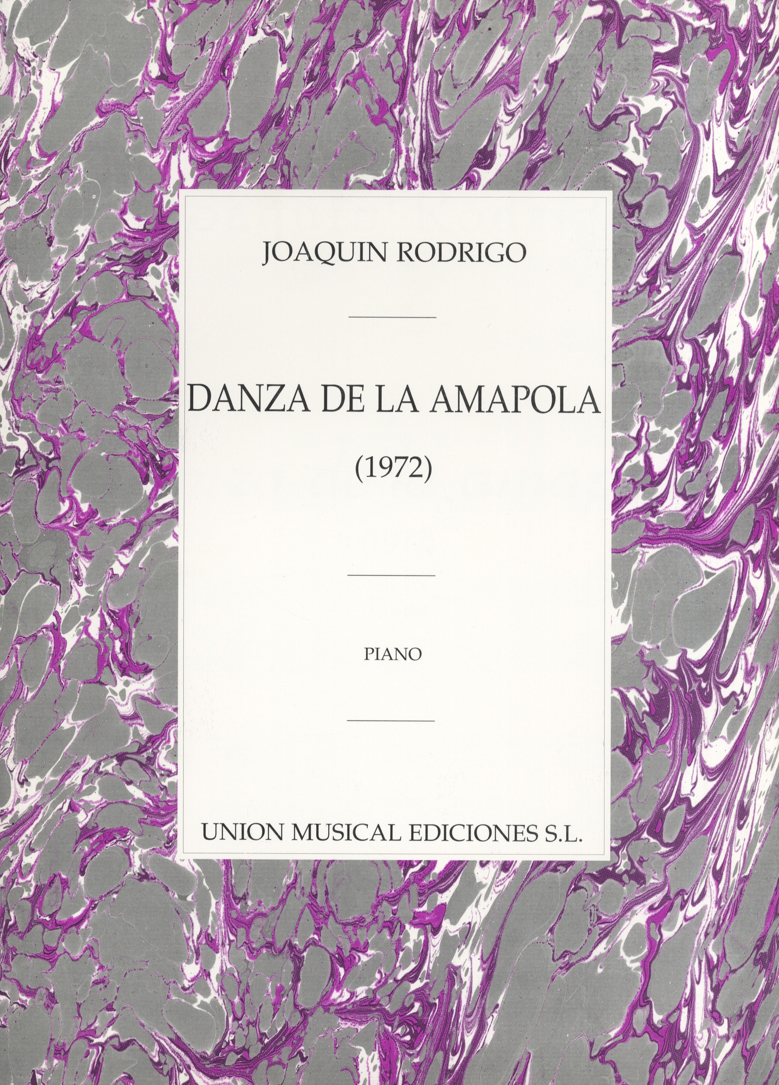 Joaqun Rodrigo: Danza De La Amapola: Piano: Instrumental Work