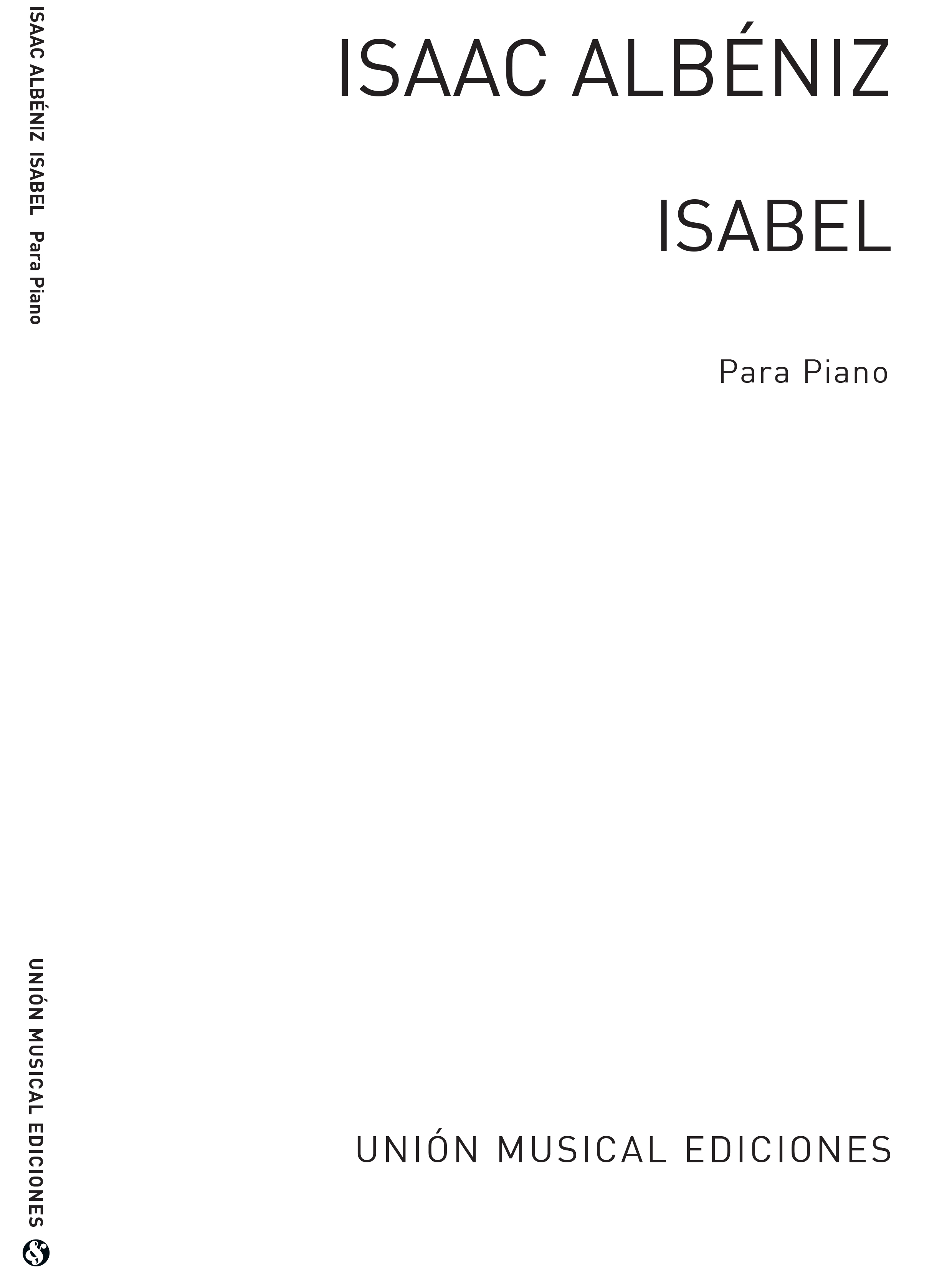 Isaac Albniz: Isabel No1 From Mazurkas De Salon Op 66 For Piano: Piano: