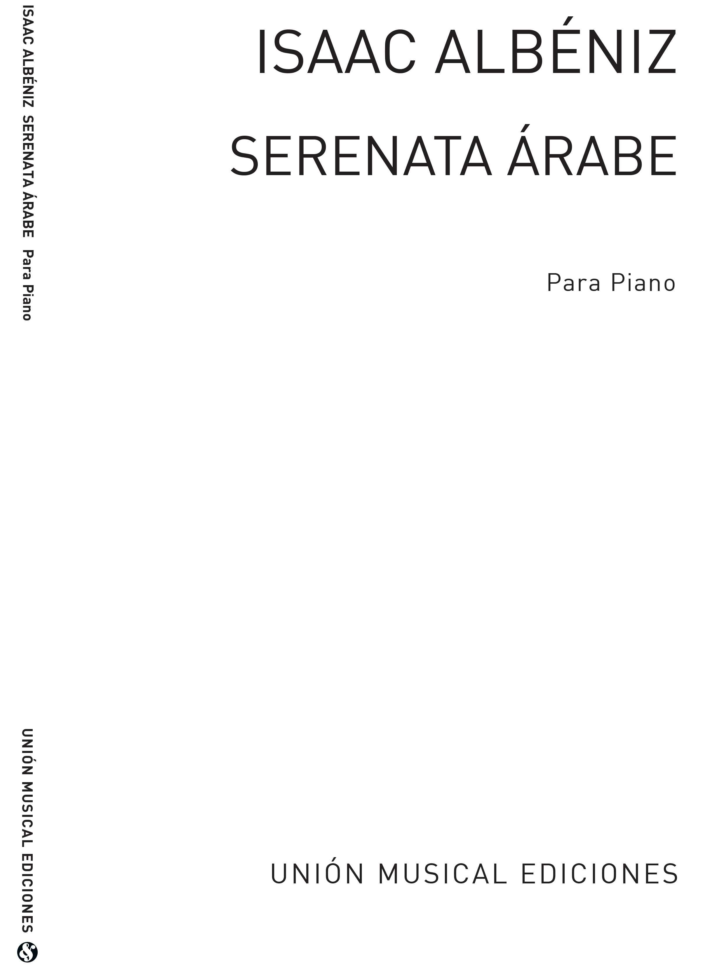 Isaac Albéniz: Serenata Arabe For Piano: Piano: Instrumental Work