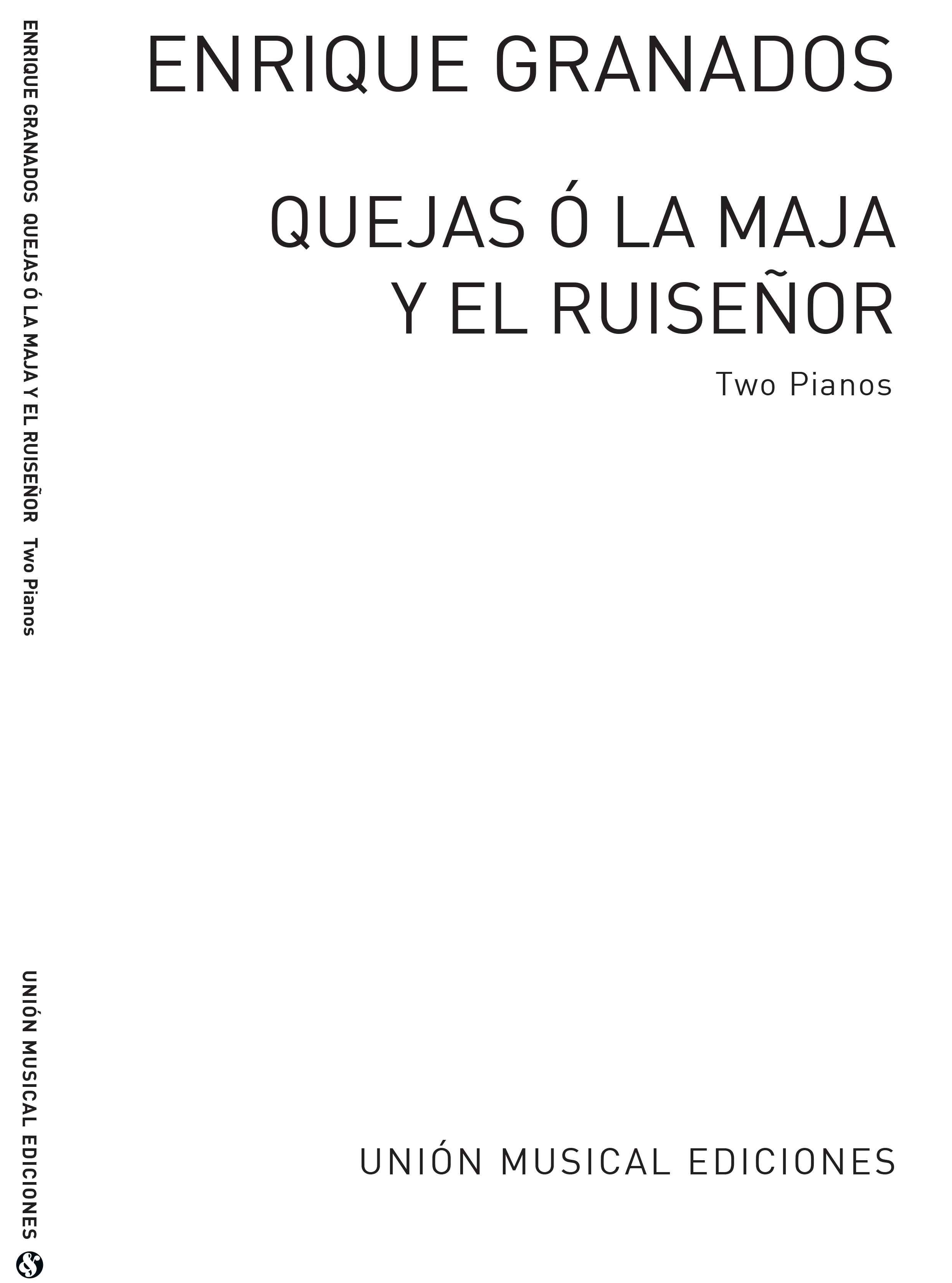 Enrique Granados: Goyescas  Quejas Ola Maja Y El Ruisenor No.4: Piano Duet: