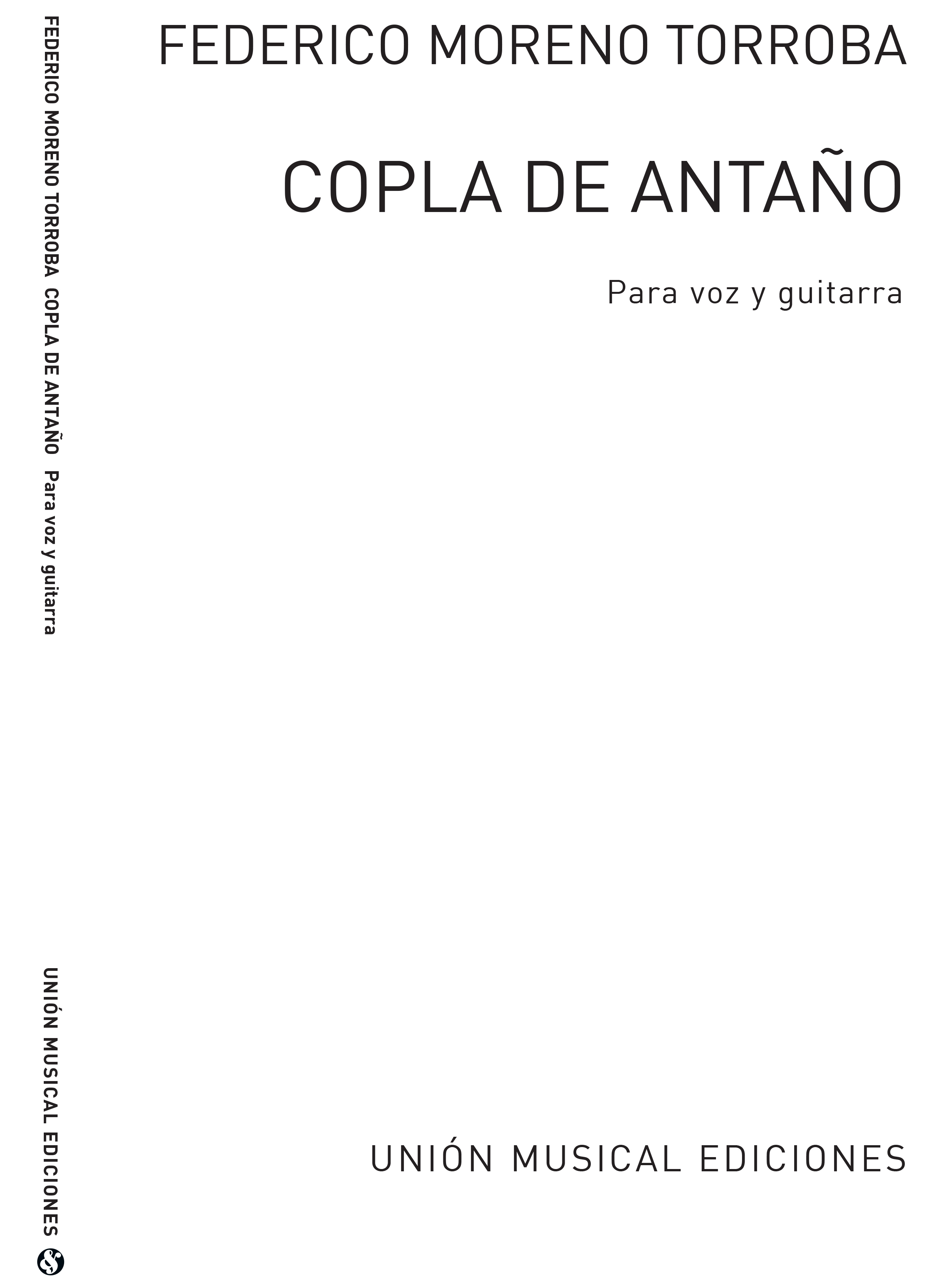 Federico Moreno Torroba: Copla De Antano: Voice: Instrumental Work