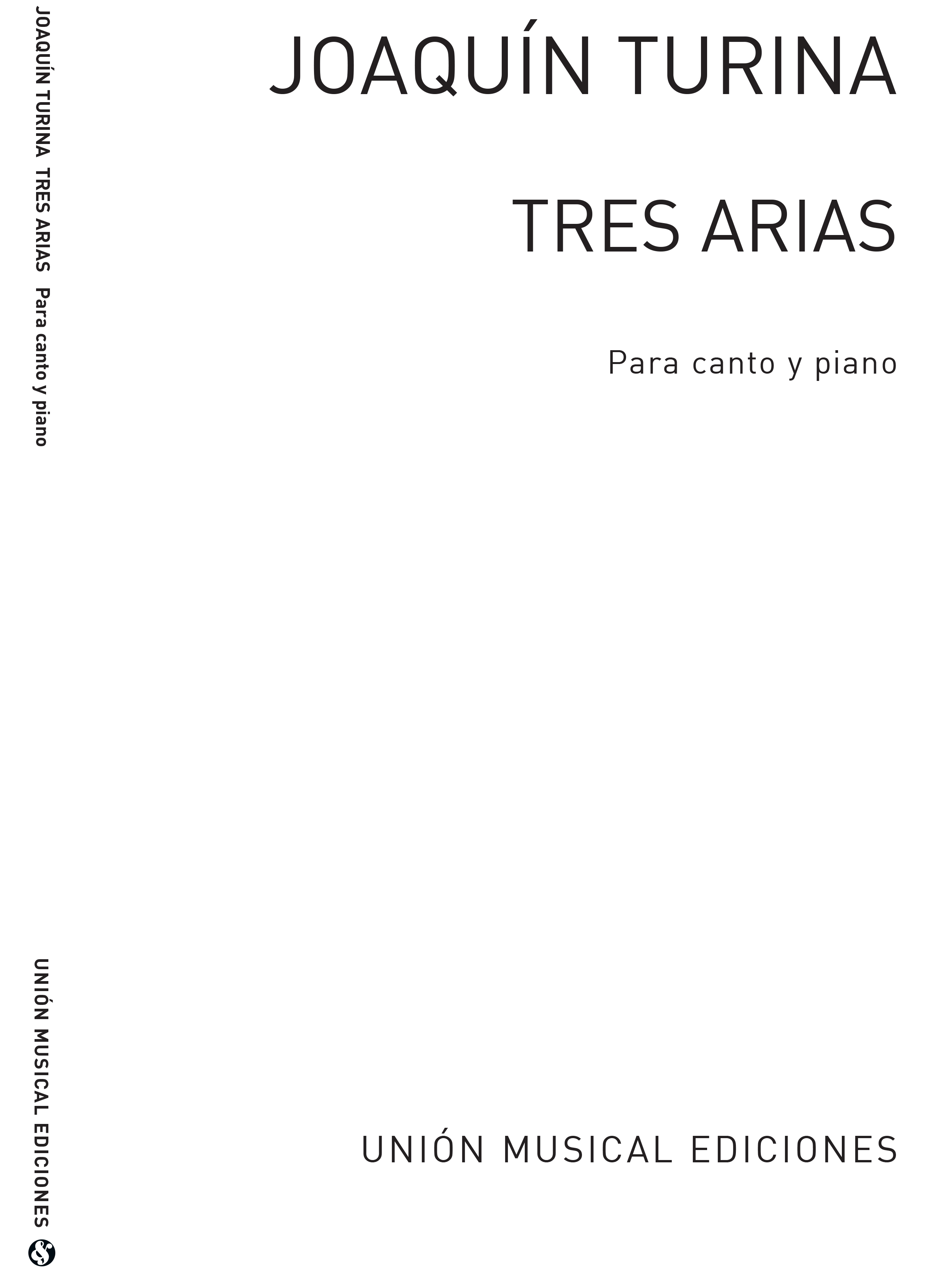 Joaquín Turina: Turina Tres Arias: Voice: Mixed Songbook