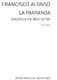 Francisco Alonso: La Parranda  Partitura for Voice and Piano: Voice: