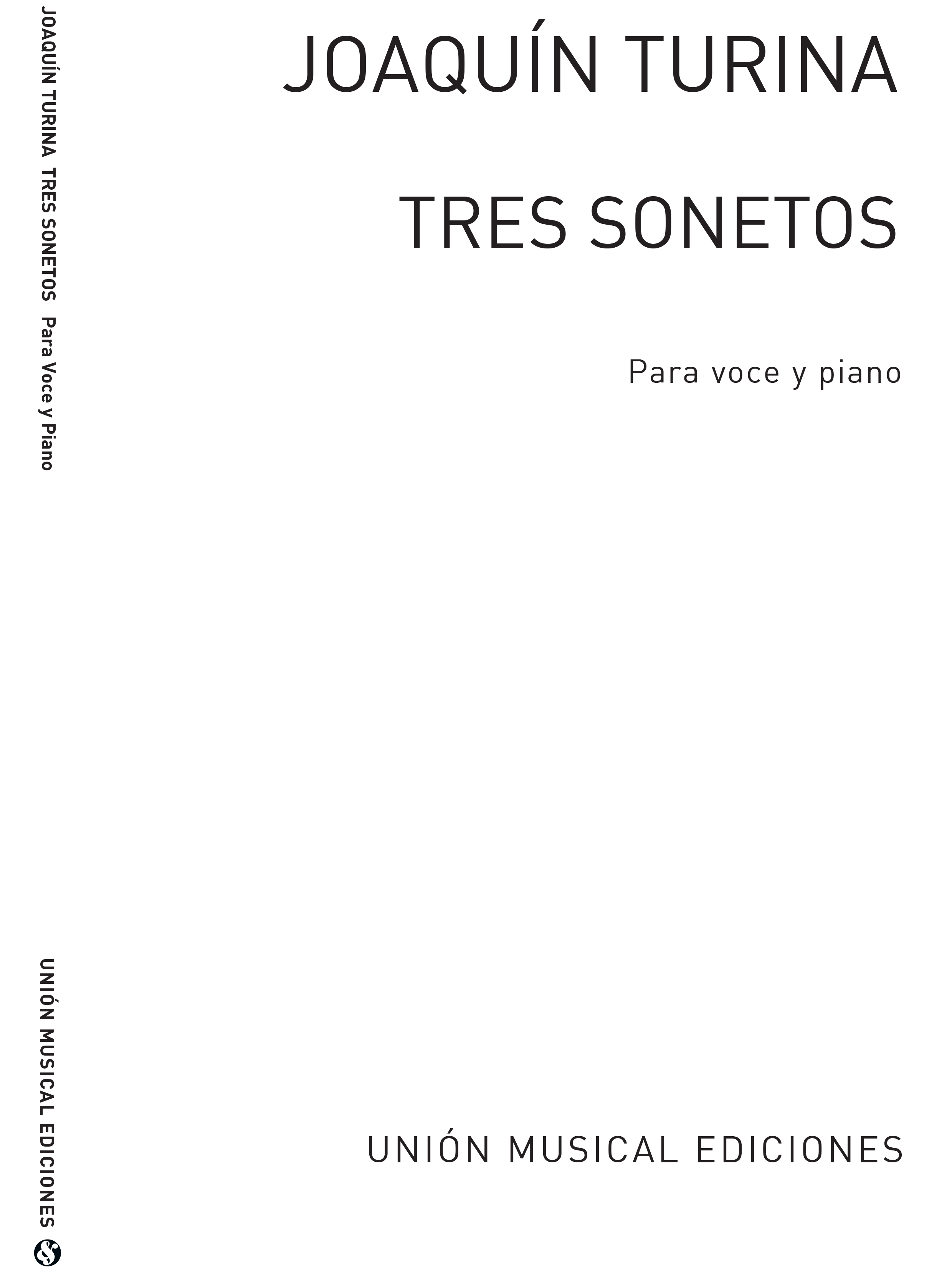 Joaquín Turina: Tres Sonetos para Voce e Piano: Voice: Instrumental Work