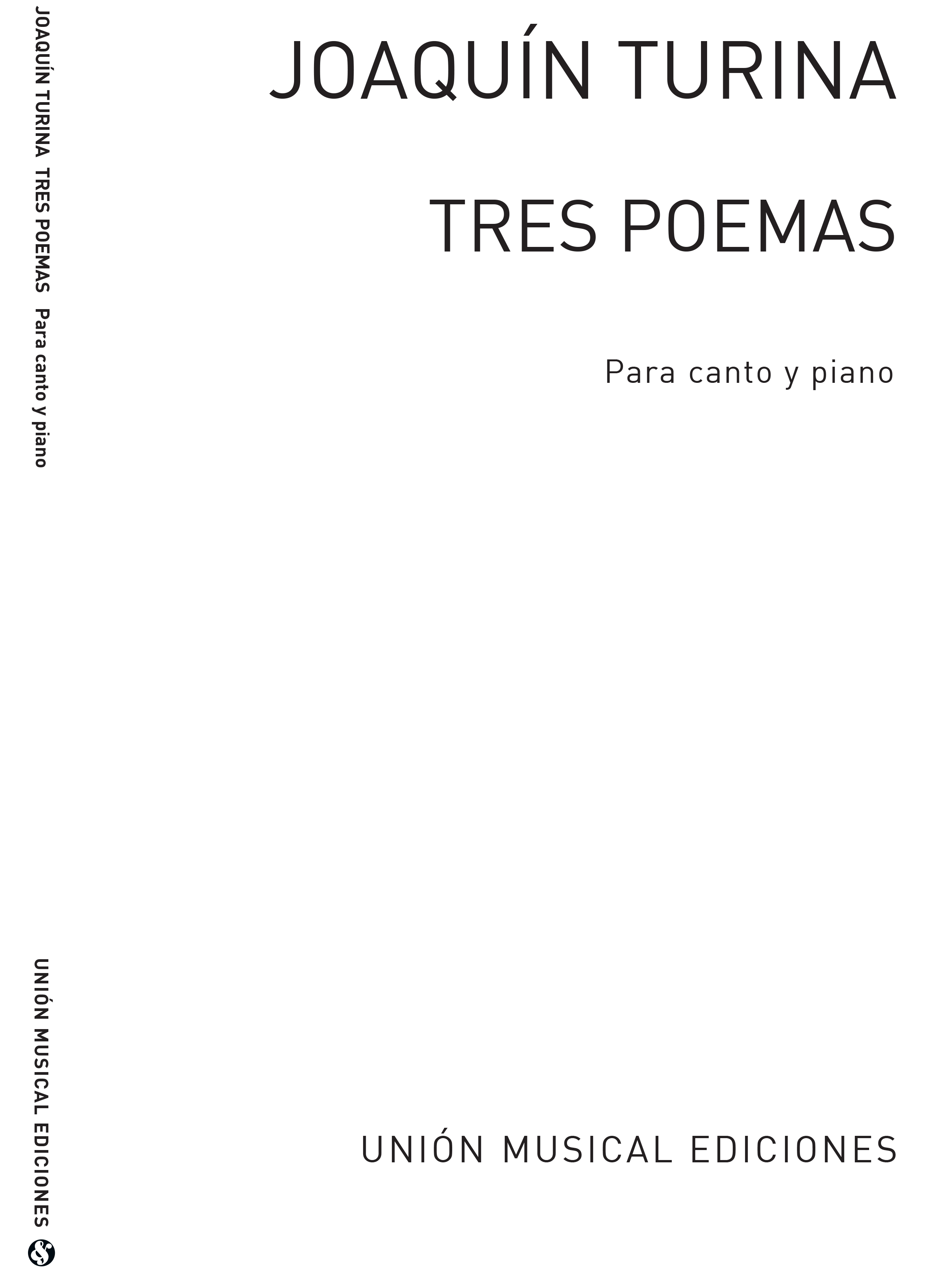 Joaqun Turina: Joaquin Turina: Tres Poemas Op.81: Voice: Mixed Songbook