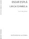 Oscar Espla: Lirica Espanola  Cuaderno III Volume 3: SATB: Score