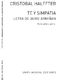 Cristobal Halffter: Te Y Simpatia (Letra De Jaime Armian): Voice: Vocal Score