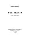 Joaqun Rodrigo: Ave Maria: SATB: Vocal Score
