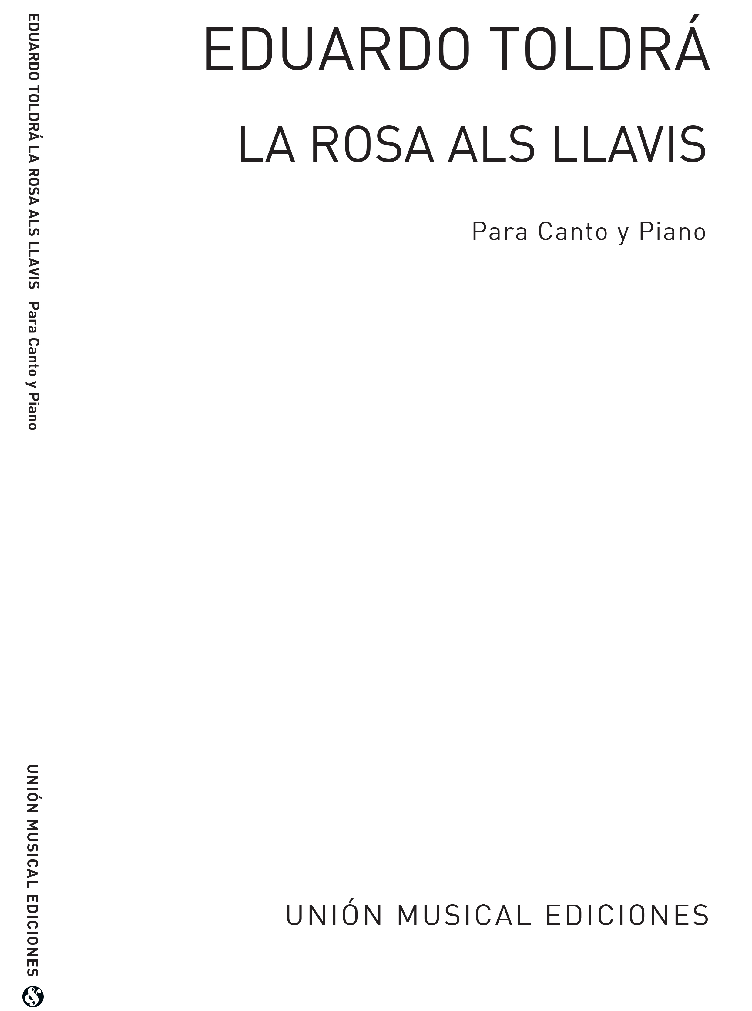 Eduardo Toldra: Toldra La Rosa Als Llavis: Voice: Mixed Songbook