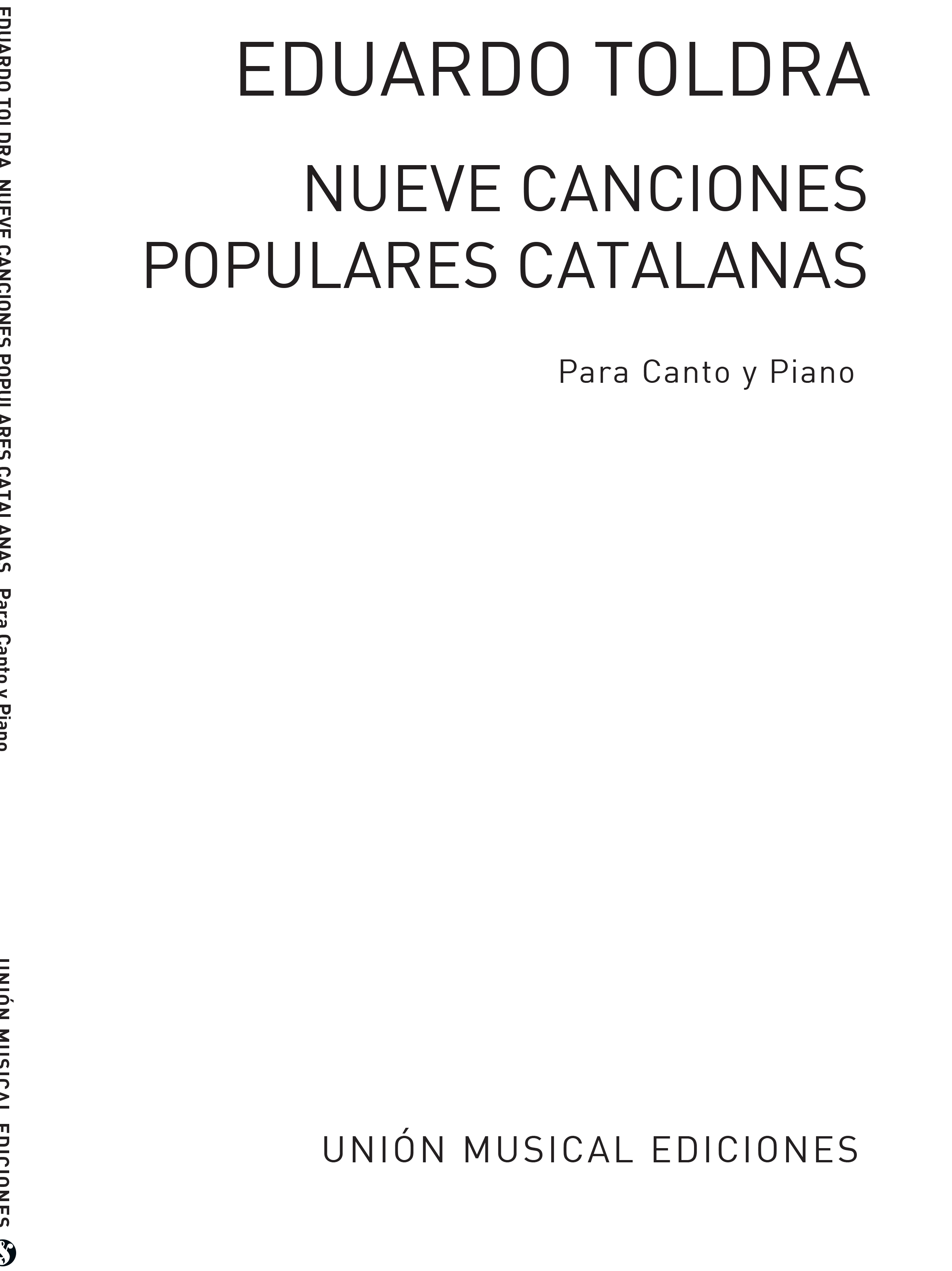 Eduardo Toldra: Nueve Canciones Populares Catalanas: Voice: Instrumental Work