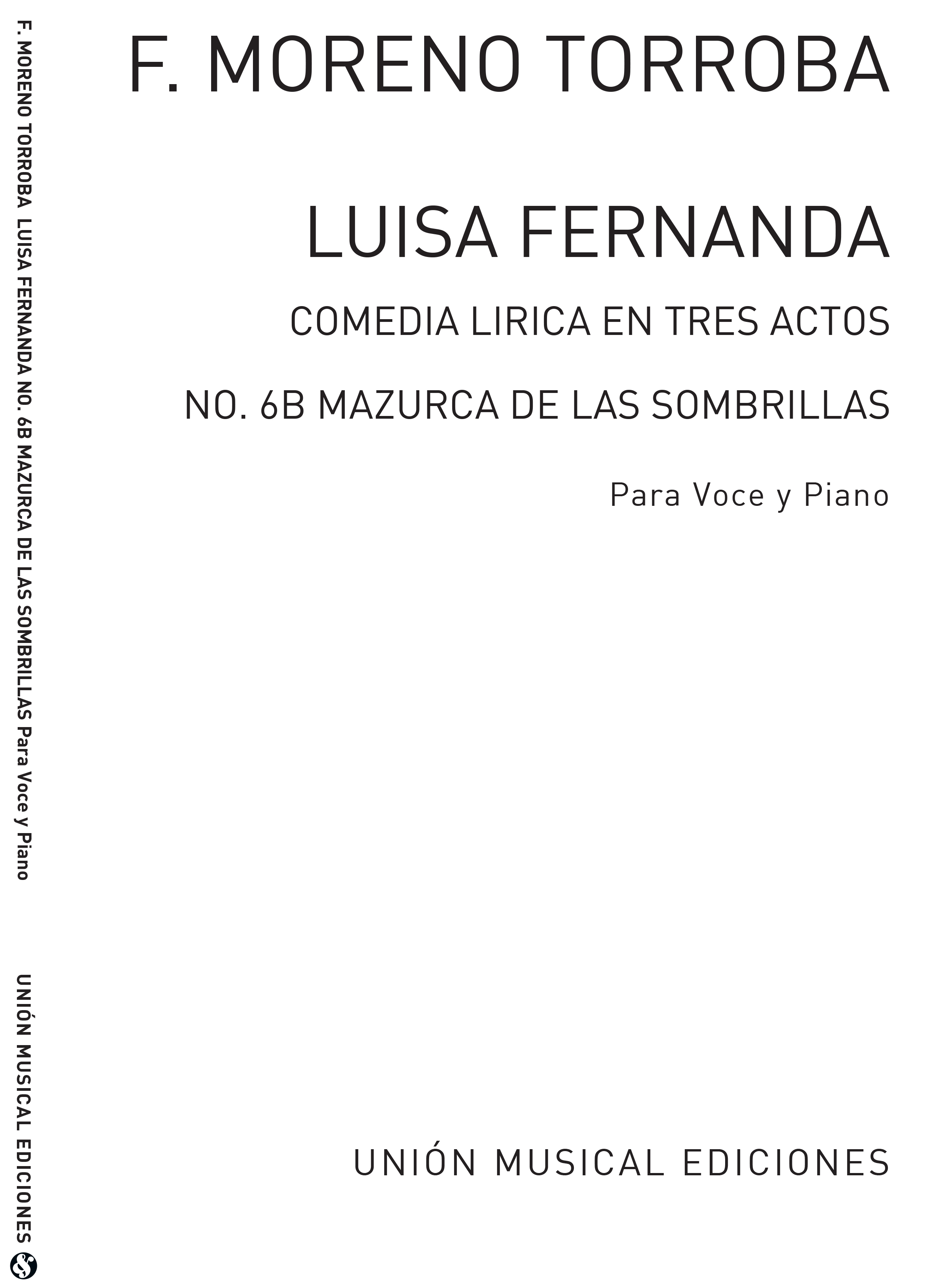 Federico Moreno Torroba: Mazurca De Las Sombrillas No.6B: Opera: Instrumental
