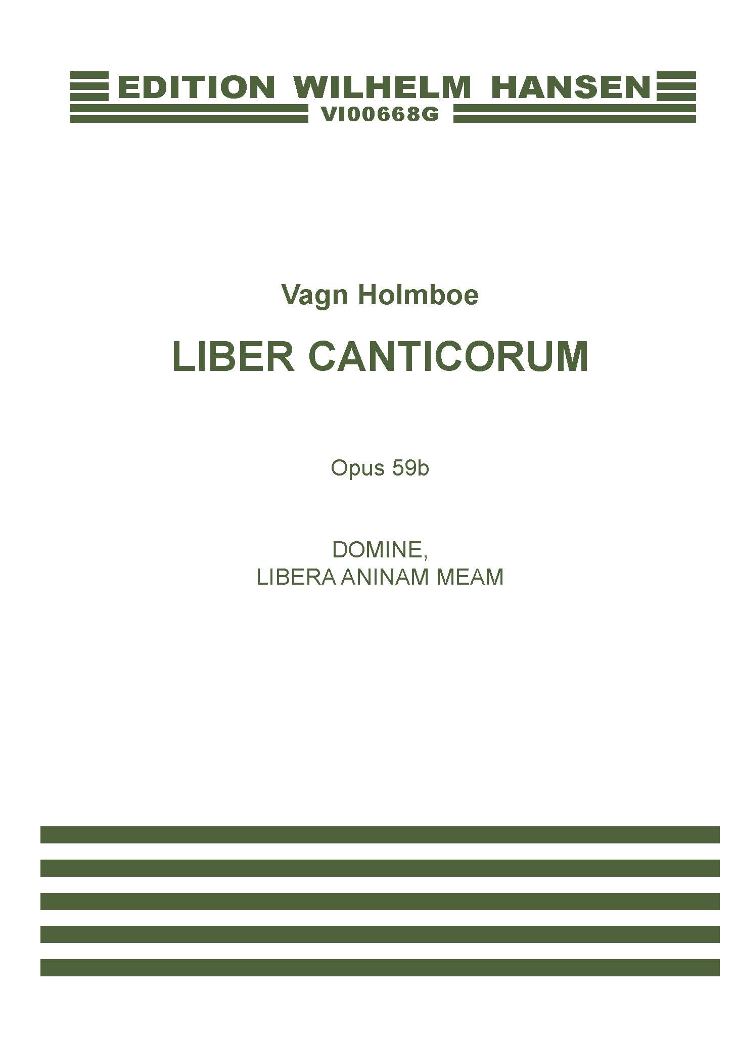 Vagn Holmboe: Concerto No.5 Op.31: Viola: Vocal Score