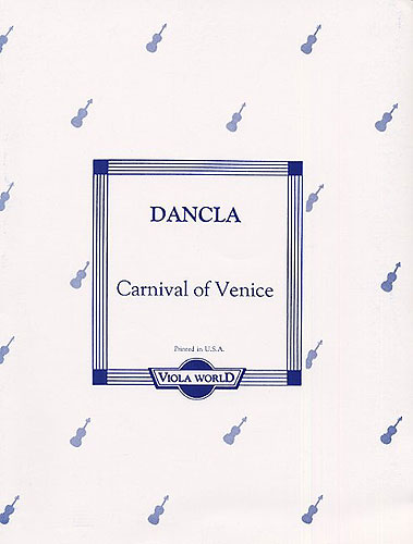 Charles Dancla: Carnival In Venice: Viola: Instrumental Work