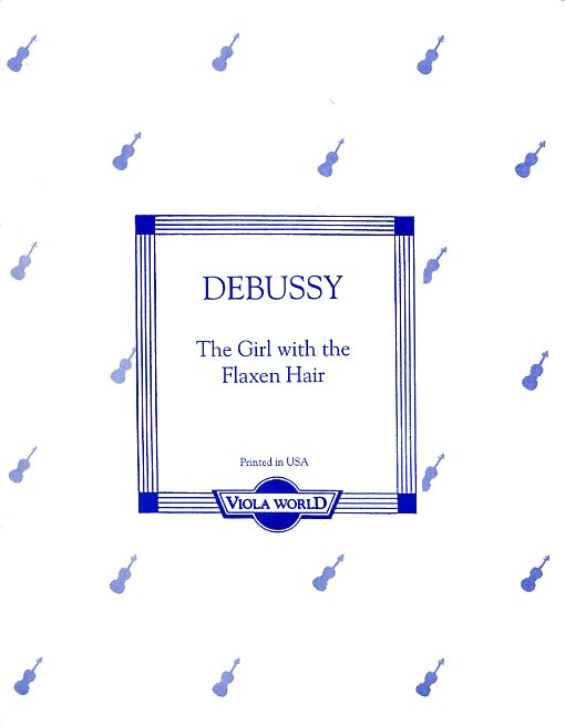 Claude Debussy: The Girl With The Flaxen Hair (Viola). Sheet Music for Viola  Piano Accompaniment