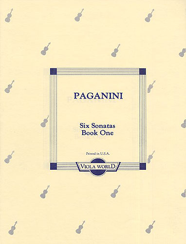 Niccol Paganini: Six Sonatas Book 1 (1-3): Viola: Instrumental Album