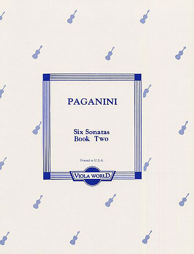 Niccol Paganini: Six Sonatas Book 2 (4-6): Viola: Instrumental Album
