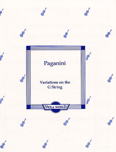 Niccolò Paganini: Variations On The G String (Viola): Viola: Instrumental Work