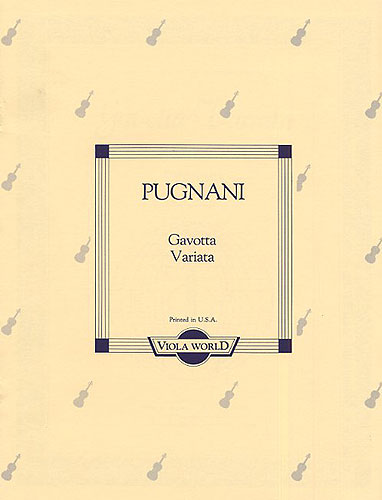 Gaetano Pugnani: Gavotta Variata For Viola And Piano: Viola: Instrumental Work