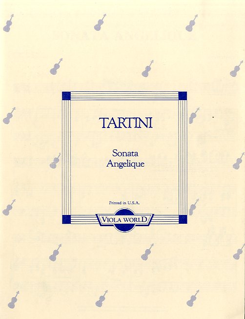 Giuseppe Tartini: Sonata Angelique (Viola): Viola: Instrumental Work