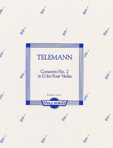 Georg Philipp Telemann: Concerto No.2 In G: Viola Ensemble: Score and Parts