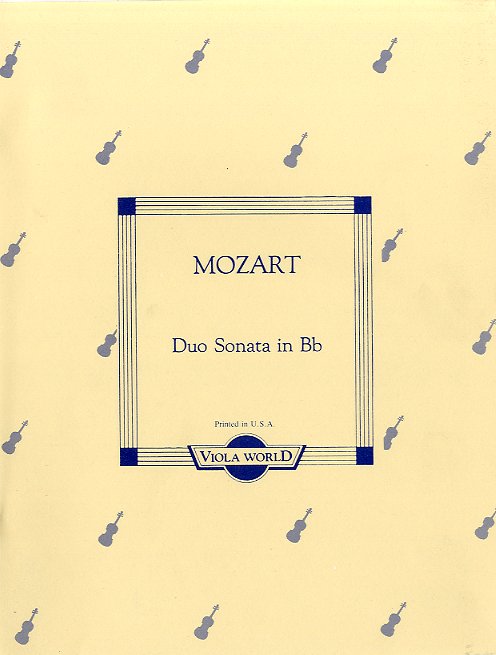 Wolfgang Amadeus Mozart: Duo Sonata In B Flat K.292: Viola: Instrumental Album