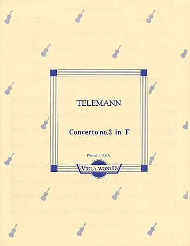 Georg Philipp Telemann: Concerto No.3 In F: String Ensemble: Score and Parts