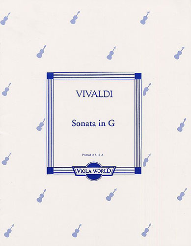 Antonio Vivaldi: Sonata In G: Viola: Instrumental Album